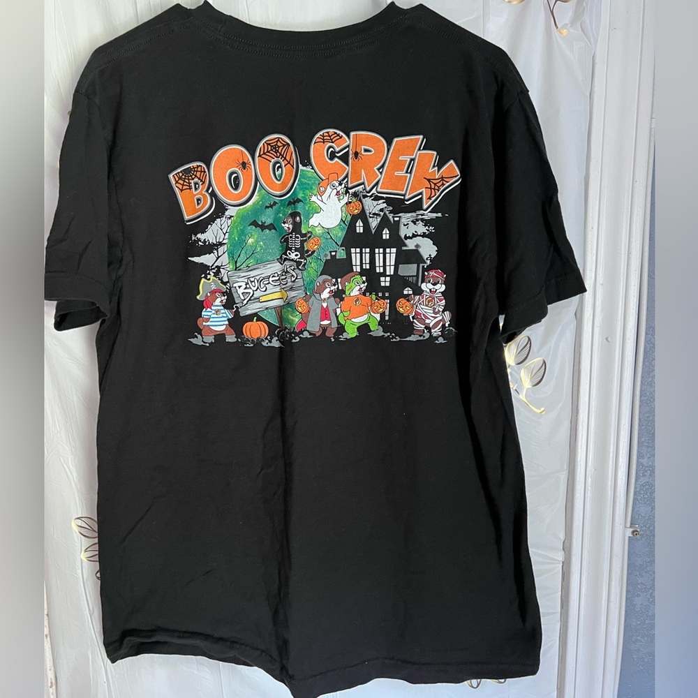 BUC-EE'S men's medium BOO CREW Halloween beavers costumes short sleeve t-shrt